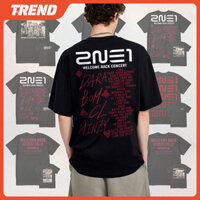 2ne1 Chào Mừng Trở Lại 2024 Manila Concert Áo Thun Cotton Plus Size Hàn Quốc Nam Nữ In Hình Cổ Tròn Tay Ngắn Top Mùa Hè Áo Sơ Mi Thường Ngày Tee