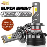 2pc 6000K H11 Đèn Pha LED Cho Ô Tô H7 H4 Bóng Đèn Canbus H1 H8 H9 9005 HB3 9006 HB4 9012 HIR2 Đèn Sương Mù Xe TR15