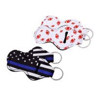 2pcs Handy Lip Balm Chapstick Holder Key Rings Lipstick Tracker Convenient