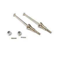 2PCS HBX M16105 Upgraded Metal Front CVD Drive Shaft + Pins+Lock Nut M4 for 16889 1/16 RC Car Vehicles Parts