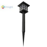 2pcs Outdoor Solar Power LED Light Path Way Landscape Garden Fence Lamp