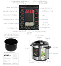 2T.GD  Nồi áp suất điện Philips HD2237/66 6 lít