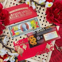 2USD Mạ Vàng Con Rắn Kỷ Niệm Làm Quà Tặng hoặc lì xì 2025