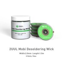 2uul Mobi Desoldering Wick 2.0mm Hàn Tẩy Hút Dây Thiếc Dây Hấp Thụ BGA Cho BGA Sửa Chữa Dây Hàn