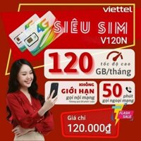 2v120 khuyến mại siêu khủng : gọi nội mạng miễn phí data 4gb/ngày/50phút ngọi ngoại mạng/tháng/dùng2tháng