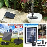 2w 300L / H / 1.5W 200L / H 6W 120L / H Máy bơm đài phun nước năng lượng mặt trời Máy bơm nước năng lượng mặt trời ngoài trời Máy bơm ao nổi để tắm chim, bể bơi, sân hiên, ao và bể cá