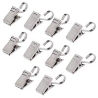 2X 10Pcs Window Curtain Clips with Hook  Clips Hanger Spring Clamps 35mm