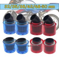 2x 32 / 35 / 38 / 42mm Xanh Đỏ Lọc Không Khí Bụi Stright / 45 Độ Uốn Cong Chống Bắn Nhựa Chống Thấm Nước Xe Máy 50Cc 110Cc 125Cc ATV Quad Scooter Go Kart