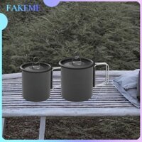 2x Cốc Nhôm Di Động Cắm Trại Trà Cà Phê Cốc Nấu Ăn Ngoài Trời