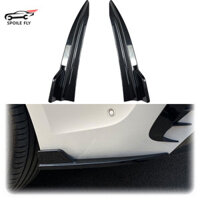 2x Dành Cho Xe BMW G20 G28 M Sport 320i 325i 330i Ốp Lưng Sau Môi Xẻ Tà Bộ Chia Bên Lỗ Thông Khí Có ABS Bóng Đen Sợi Carbon