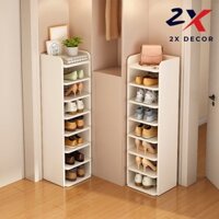 2X Decor -  Kệ giày dép gỗ nhiều tầng thông minh giúp tiết kiệm không gian - 2X045