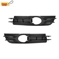 2X Front Fog Light Lamp Grill Grille for -Audi A6 and A6 Quattro C6 2005 2006 2007 2008 4F0807681A 4F0807682A