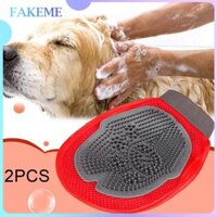 2x Găng Tay Mèo Chải Lông Găng Tay Bàn Chải Cao Su Làm Sạch Thú Cưng Găng Tay Massage Cho Chó Giặt Găng Tay Thú Cưng Tẩy Tóc Dụng Cụ Cho Mèo
