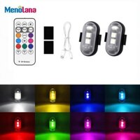 2x Generic Nhấp Nháy Đèn Cảnh Báo Đèn LED Chống Va Chạm Độ Sáng Cao Chống Thấm Nước Đa Năng Cho Xe Đạp Ô Tô Drone