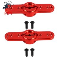 2x Kim Loại 15T Servo Sừng 15 Răng Lái Cánh Tay Servo Cho 1 / 5 RC Leo Xe Xăng / Điện Đỏ