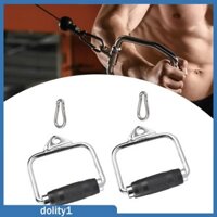2x LAT Kéo xuống Tay cầm đính kèm Tập thể dục D Tay cầm đa chức năng để nâng tạ tại nhà Tập luyện sức mạnh