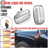 2x Led Năng Động / Đèn Flash Thông Thường Bên Đánh Dấu Biến Tín Hiệu Blinker Đèn Cho Xe Toyota FJ CRUISER GSJ15 LAND CRUISER GR17 LEXUS LX470