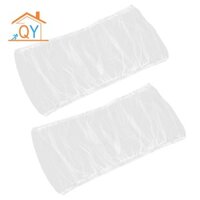 2x Lồng Chim Bao Seed Catcher Lồng Chim Lưới Lưới Bao Váy Bảo Vệ (White-L)
