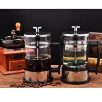 2x Stainless Steel Glass French Press Coffee Maker 350ml 12oz Clear 1-2Cup