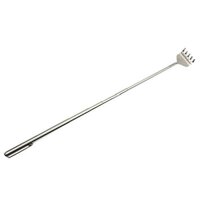 2x Telescopic Stainless Steel Back Scratcher with Pocket Clip