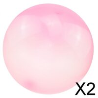 2xInflatable Bubble Ball Super Stretch Bubbles Balloon Outdoor Party Pink S