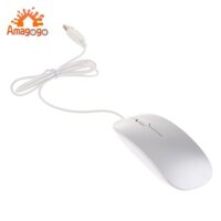2xultra Mỏng USB Quang Có Dây Chuột Cho PC Laptop Windows Macbook-Silver