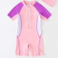 3-12 Tuổi Bé Gái Đồ Bơi Cho Bé Lướt Sóng Phù Hợp Với Kem Chống Nắng Tím Trắng Hồng Màu Phù Hợp Với Thể Thao Một Mảnh Đồ Bơi HX