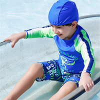 [3-12 Tuổi] Bộ đồ bơi trẻ em Bộ đồ bơi cho bé trai Bộ đồ bơi thể thao xẻ dài tay Bộ đồ bơi lướt sóng cho bé HX5