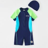 [3-12 Tuổi] Đồ bơi thể thao một mảnh cho bé trai Kem chống nắng Đồ bơi bé trai khô nhanh Bộ đồ lướt sóng đi biển cho bé HX403