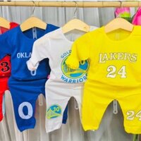 [3-13kg] Set 5 bộ dài tay quần áo trẻ em 100% cotton hình thú dễ thương cho bé gái