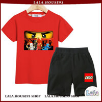 3-13y Bé Trai Mùa Hè Bộ Lego Ninja Áo Thun Thể Thao Quần Short Trẻ Em 2 Món Quần Áo Thời Trang Phù Hợp Với