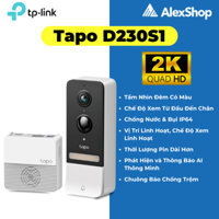 [3-5M]  TP-Link Tapo D230S1 / D210 Chuông Cửa Thông Minh Dùng Pin , Độ Phân Giải Cao , Báo Động Chống Trộm Chính Hãng