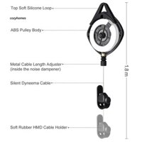 3 / 6 Hệ thống ròng rọc cáp VR im lặng cho HTC Vive / Vive Pro / cho Oculus Rifts / Windows VR / Valve Index VR Quản lý cáp VR [cozyhome11.vn]