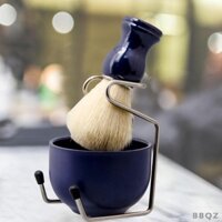 3 Bàn chải râu Bộ dụng cụ bát xà phòng cạo râu, Bàn chải cạo râu Cốc cạo râu nhanh