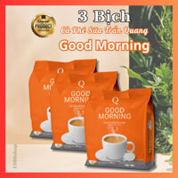 3 Bịch Cà phê sữa Good Morning Trần Quang 480g cafe mix 3in1 (bịch 24 gói * 20g)