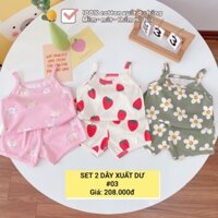 3 Bộ sét áo 2 dây cho bé (7-15kg)