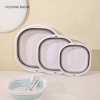 3 Cái / bộ Chất Liệu PP Có Thể Gập Lại Chậu Rửa Du Lịch Di Động Nhựa Ngâm Chân Xô Trong Ký Túc Xá Sinh Viên