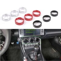 3 Cái / bộ Hợp Kim Nhôm Nội Thất Ô Tô Điều Hòa Không Khí Núm Trang Trí Nhẫn Cho Xe Toyota 86 / Subaru BRZ 2022 Phụ Kiện Ô Tô