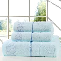 3 Cái Bộ Khăn Tắm 100% Cotton Tay Lông Trên Cơ Thể Bãi Biển Bơi Spa Sấy Khăn Tắm Vòi Sen Tấm Giặt Bộ Quà Tặng