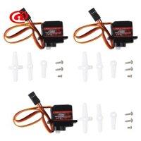 3 Cái / lốc Servo 9G Kỹ Thuật Số Động Cơ Servo Lái Tốc Độ Cao RC Servo Bánh Răng Nhựa Servo Cho 1 / 16 1 / 18 1 / 24 RC Thuyền Ô Tô