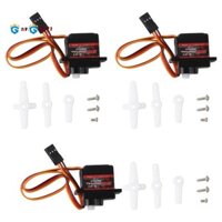 3 Cái / lốc Servo 9G Kỹ Thuật Số Động Cơ Servo Lái Tốc Độ Cao RC Servo Bánh Răng Nhựa Servo Cho 1 / 16 1 / 18 1 / 24 RC Thuyền Ô Tô
