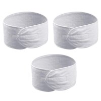 3 Cái Rửa Mặt Thể Thao Spa Mặt Rộng Rắn Trang Điểm Yoga Điều Chỉnh Polyester Bảo Vệ Băng Đô Nữ