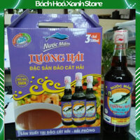 3 chai Nước mắm sạch cao cấp Lương Hải đặc sản Cát Hải (hộp/3chai -500ml/chai)