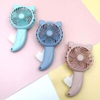 3 chiếc BY36 Cartoon Cat Ears Quạt cầm tay Hướng dẫn sử dụng Bấm Không dùng pin (Màu sắc giao hàng ngẫu nhiên)