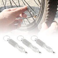 3 Chiếc Đa Năng Van Inox Loại Bỏ Lõi Cờ Lê Thân Lốp Xe Cài Đặt Có Vòng Chìa Khóa Cho Xe Đạp / Xe / Xe Máy