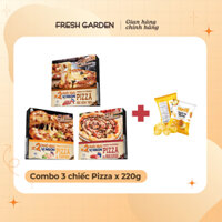 3 chiếc Pizza Đông Lạnh Fresh Garden 220g Bò Bulgogi, Gà Sốt Teriyaki, Xúc Xích Tươi, Hoả Tốc Hà Nội