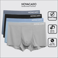 3 chiêc quần Sip NOVACADO No002 Boxer đùi nam UltraFit lụa băng cao cấp Underwear Quần lót quần Boxer Sịp