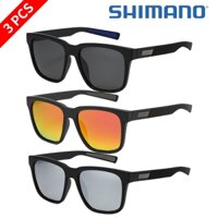 3 Chiếc SHIMANO Kính Mát Phân Cực Cổ Điển UV400 Kính Câu Cá Nam Nữ Lái Xe Đi Xe Đạp Cắm Trại Đi Bộ Đường Dài Kính Mắt Chống Nắng Bộ Kết Hợp