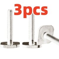3 Chiếc T-Bolts Phù Hợp Cho Thule Free Ride 532 T Track Mount Chu Kỳ Tàu Sân Bay Vít Đinh Bu Lông 20X20mm * M6 * 35mm Phụ Kiện Xe Hơi