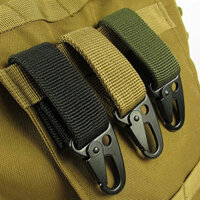 3 Chiến Thuật Carabiner Ngoài Trời EDC Móc Khóa Nylon Webbing Chìa Khóa Giá Đỡ Cắm Trại Ba Lô Thắt Lưng Móc Treo Khóa Muilter Kẹp